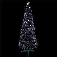 It is designed with a gold top star that is a unique feature. 5ft Black Slim Fibre Optic Christmas Tree With White Leds Homebase
