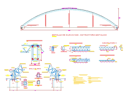 truss for metal structure in autocad
