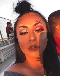 devil angel halloween makeup idea