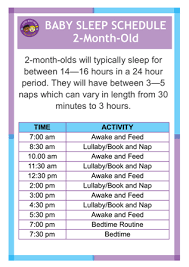 Sleep Schedule For 2 Month Old