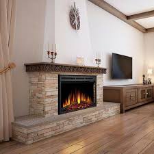 Elyas Recessed Electric Fireplace