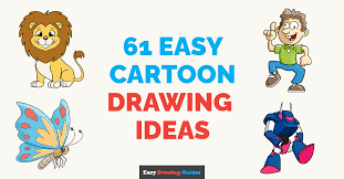 easy cartoon drawing step by step tutorials