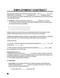 write a contract letter for an employee