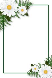 flower frame page border and printable