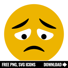 sad face emoji svg png icon symbol