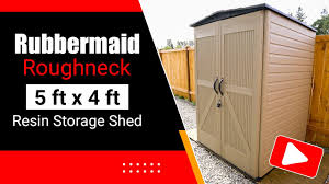 rubbermaid roughneck resin storage shed