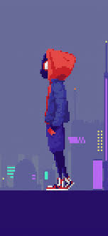 Spiderman into the spider verse, 2018 movies, animated movies. 1080x2340 Spider Man Pixel Art 1080x2340 Resolution Wallpaper Hd Artist 4k Wallpapers Images Photos And Background