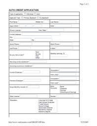 27 Printable Sample Credit Application Forms And Templates