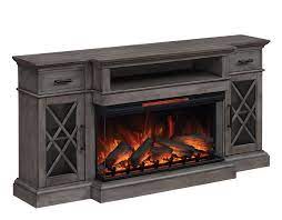 Hamilton Weathered Gray 70 Fireplace Tv Stand