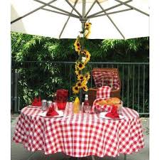 Outdoor Tablecloth With Umbrella Hole