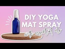 diy organic yoga mat cleaner using
