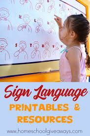 Free Sign Language Printables And Resources Homeschool