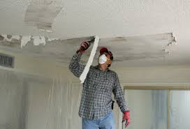how to remove painted popcorn ceilings