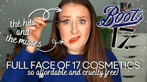 full face of 17 makeup testing