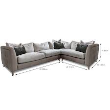 corner sofa lhf leather fabric mix