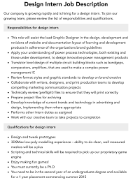 design intern job description velvet jobs