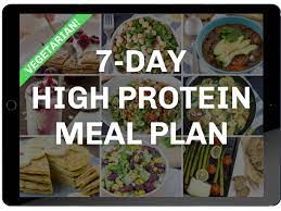 high protein vegetarian meal plan