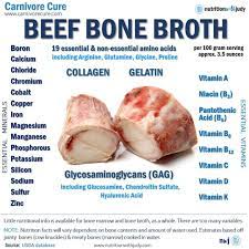 vitamins of beef bone broth nutrition