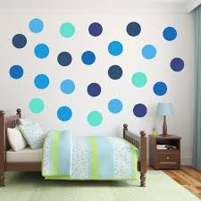 Blue Polka Dot Wall Decal Pack Wall
