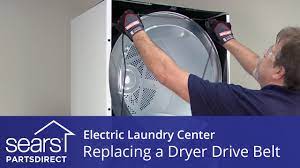 How to Replace an Electric Laundry Center Dryer Drive Belt (Kenmore,  Frigidaire) - YouTube