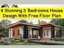 3 Bedrooms House Design With Floor Plan