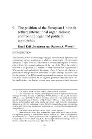 pdf the position of the european union in other international pdf the position of the european union in other international organizations confronting legal and political approaches