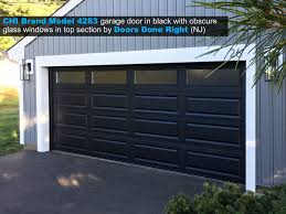 chi model 4283 garage door in black