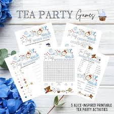 Printable Wonderland Tea Party