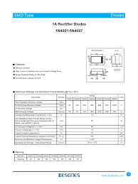 Maybe you would like to learn more about one of these? Diode Datasheet 1n Series Diode Rectifier