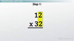 double digit multiplication steps