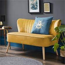 The Cocktail Sofa Ochre Living Room