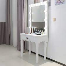 Dressing table with mirror and chairs. Vanity Desk With Led Mirror Online