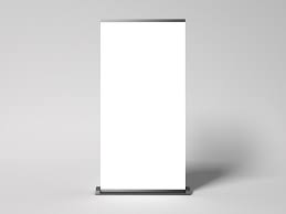 modern roll up stand banner mockup
