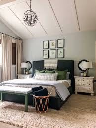 decorate a bedroom with high ceilings