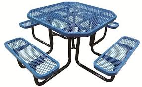 46 Octagonal Expanded Metal Table