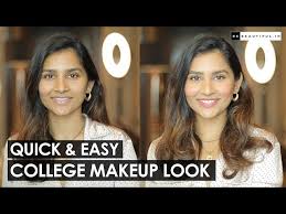 quick and simple college makeup look
