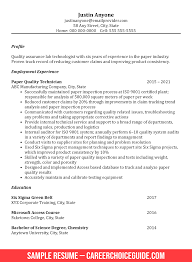 The best personal qualities in resume examples. Quality Assurance Resume Sample