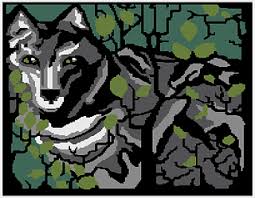 Ravelry Wolf In The Forest Chart Pattern By Melanie Nordberg