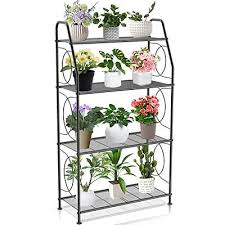 Vygrow Plant Stand 4 Tier Plant Shelf