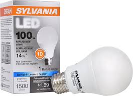 Sylvania 100w Equivalent Led Light Bulb A19 Lamp 1 Pack Daylight Energy Saving Ledlightsideas Dimmable Led Lights Sylvania Led Light Bulb