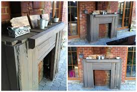 Rustic Pallet Outdoor Fireplace Faux