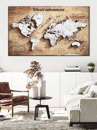World Map Wall Art Buy World Map Wall