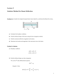 beam deflection q l