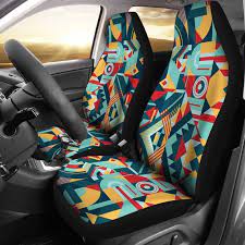 Abstract Modern Funky Car Seat Cover
