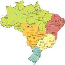 Adesivo Mapa do Brasil, decoração para parede