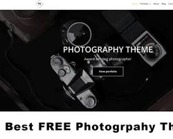 Image of Neve free photography WordPress theme