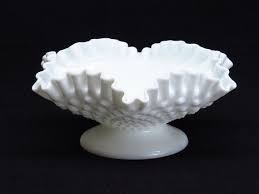 Fenton Hobnail Pattern Milk Glass