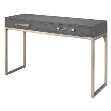 Gray Rectangle Wood Top Console Table