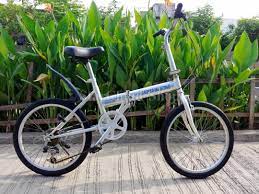Demostration of 20 japan used folding bicycle (brand: Captain Stag Folding Bike Sports Equipment Bicycles Parts Bicycles On Carousell