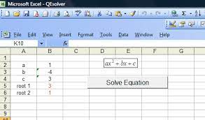 Excel Vba Sample Code Quadratic